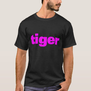 COREY TIGER 80er ROSA TIGER EINFACH T-Shirt
