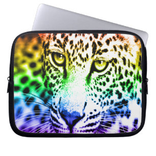 Corey Tiger 80er Schneeleopard (Regenbogen) Laptopschutzhülle
