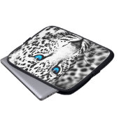 Corey Tiger 80er Snow Leopard (Weiß) Laptopschutzhülle (Vorne Knopf)