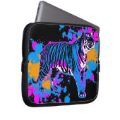Corey Tiger 80er Spritzer Paint Tiger Cat Laptopschutzhülle (Vorne Rechts)