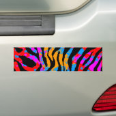 Corey Tiger 80er Spritzer Paint Tiger Streifen Autoaufkleber (Auf Auto)