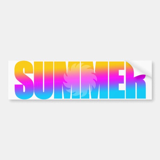Corey Tiger 80er Summer Sun Autoaufkleber (Vorne)