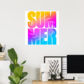 Corey Tiger 80er Summer Sun Poster (Heimbüro)