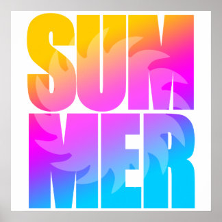 Corey Tiger 80er Summer Sun Poster