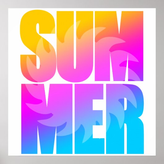 Corey Tiger 80er Summer Sun Poster (Vorne)