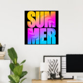 Corey Tiger 80er Summer Sun Poster (Heimbüro)