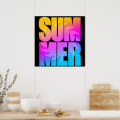 Corey Tiger 80er Summer Sun Poster (Küche)