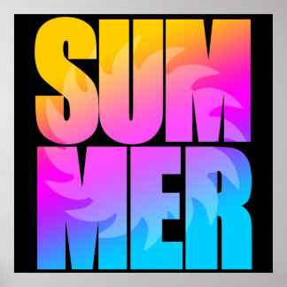 Corey Tiger 80er Summer Sun Poster
