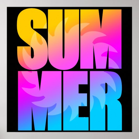Corey Tiger 80er Summer Sun Poster (Vorne)
