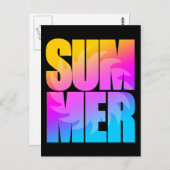 Corey Tiger 80er Summer Sun Postkarte (Vorne/Hinten)