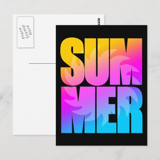 Corey Tiger 80er Summer Sun Postkarte (Vorne/Hinten)