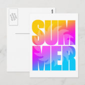 Corey Tiger 80er Summer Sun Postkarte (Vorne/Hinten)