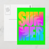 Corey Tiger 80er Summer Sun Postkarte (Vorne/Hinten)