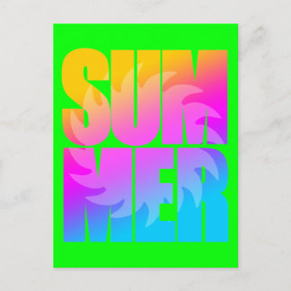 Corey Tiger 80er Summer Sun Postkarte
