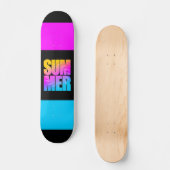 Corey Tiger 80er Summer Sun Skateboard (Vorderseite)