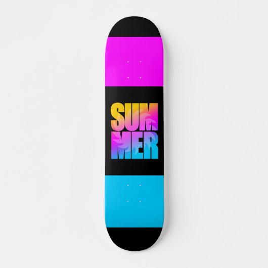 Corey Tiger 80er Summer Sun Skateboard (Vorne)
