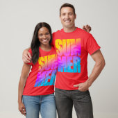 Corey Tiger 80er Summer Sun T-Shirt (Unisex)