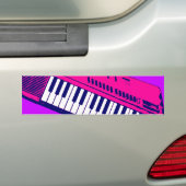 Corey Tiger 80er Synthesizer-Tastatur Autoaufkleber (Auf Auto)