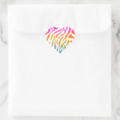 Corey Tiger 80er Tiger Streifen Herz-Aufkleber (Tasche)