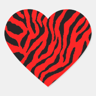Corey Tiger 80er Tiger Streifen Herz-Aufkleber
