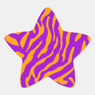 Corey Tiger 80er Tiger Streifen Stern-Aufkleber
