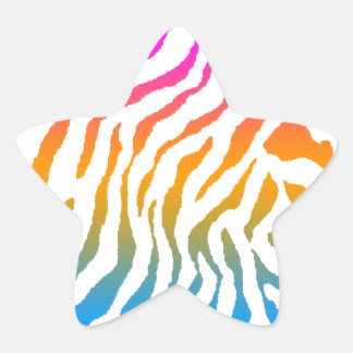 Corey Tiger 80er Tiger Streifen Stern-Aufkleber