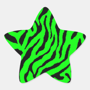 Corey Tiger 80er Tiger Streifen Stern-Aufkleber