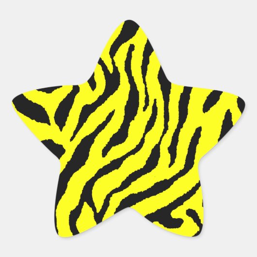 Corey Tiger 80er Tiger Streifen Stern-Aufkleber (Vorderseite)