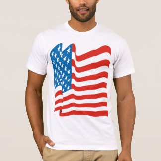 Corey Tiger 80er Vintag amerikanische Flagge T-Shirt