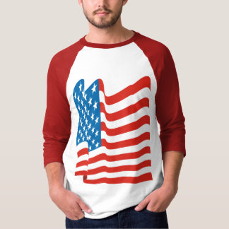 Corey Tiger 80er Vintag amerikanische Flagge T-Shirt