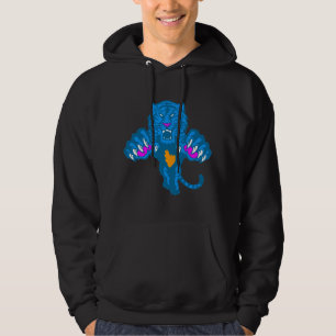 Corey Tiger 80er Vintag Fierce Pouncing Tiger Hoodie