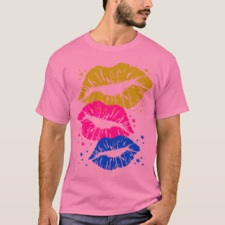 Corey Tiger 80er Vintag Lips & Stars Kisses T-Shirt