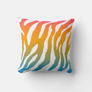 Corey Tiger 80er Vintag Neon Animal Stripes Kissen