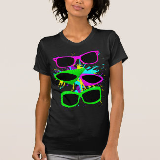 Corey Tiger 80er Vintag Neon Sonnenbrille Spritzer T-Shirt