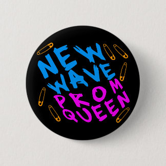 Corey Tiger 80er Vintag New Wave Prom Queen Button