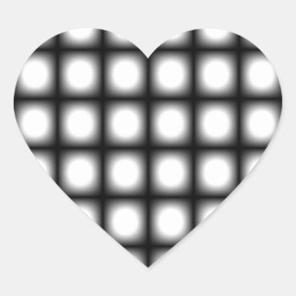 Corey Tiger 80er Vintag Op Art Herz-Aufkleber