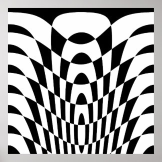 Corey Tiger 80er Vintag Op Art Poster