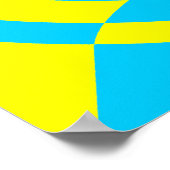Corey Tiger 80er Vintag Op Art Poster (Ecke)