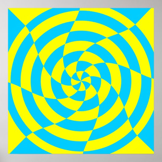 Corey Tiger 80er Vintag Op Art Poster (Vorne)