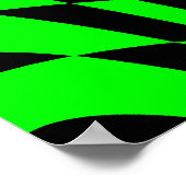 Corey Tiger 80er Vintag Op Art Poster (Ecke)