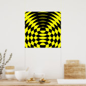 Corey Tiger 80er Vintag Op Art Poster (Küche)