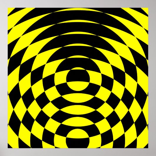 Corey Tiger 80er Vintag Op Art Poster (Vorne)