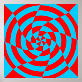 Corey Tiger 80er Vintag Op Art Poster