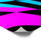 Corey Tiger 80er Vintag Op Art Poster (Ecke)