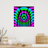 Corey Tiger 80er Vintag Op Art Poster (Küche)