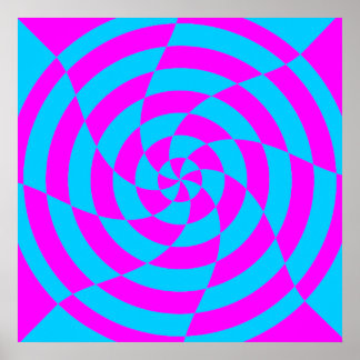 Corey Tiger 80er Vintag Op Art Poster
