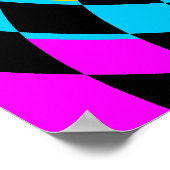 Corey Tiger 80er Vintag Op Art Poster (Ecke)