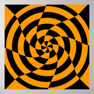 Corey Tiger 80er Vintag Op Art Poster
