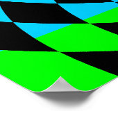 Corey Tiger 80er Vintag Op Art Poster (Ecke)