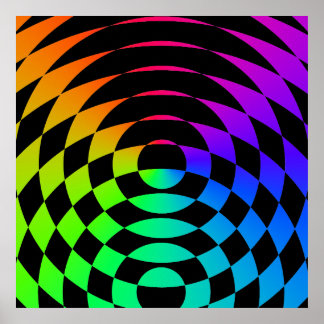 Corey Tiger 80er Vintag Op Art Poster